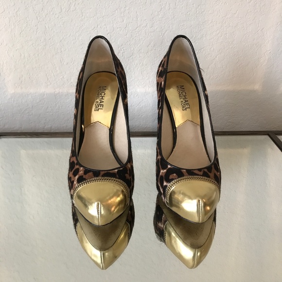 Michael Kors Cheetah haircalf heels size 7 - Picture 8 of 8